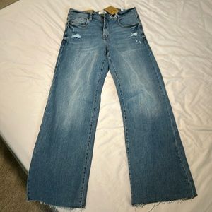 New high rise wide leg jeans